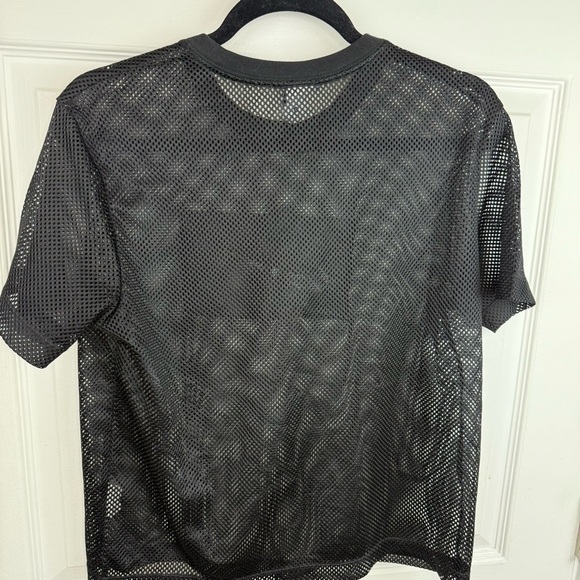 Nike Black Mesh Short Sleeve Tee Medium - Picture 5 of 6
